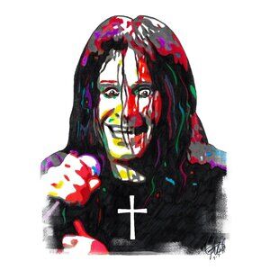Ozzy Osbourne Singer Heavy Metal Music Poster Print Wall Art 18x24